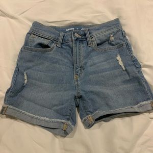 Old Navy Girls 14 Y High Rose Distressed Jean Shorts